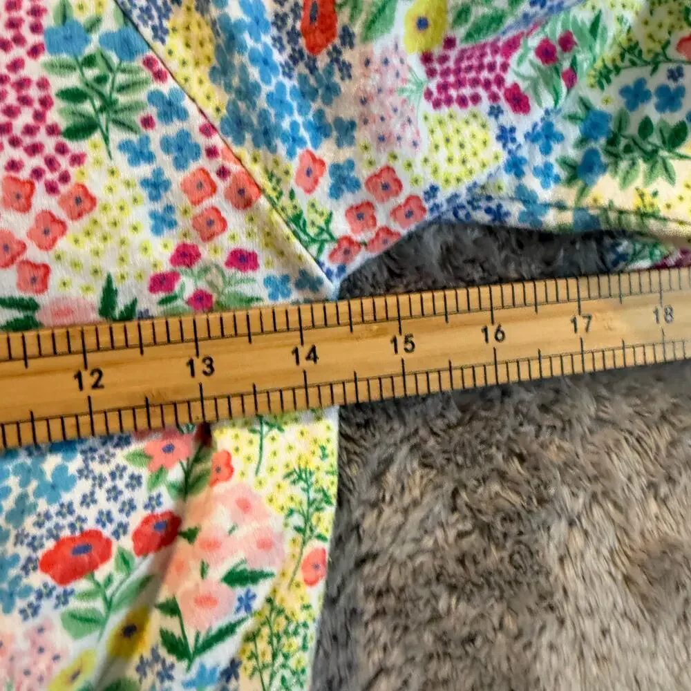 Gymboree Floral Drop Waist Terry Sweatshirt Dress Pockets Girls M 7 8